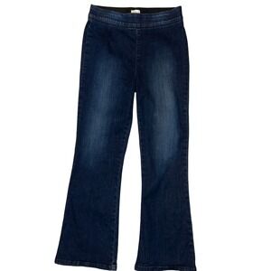 West of Melrose Womens Pull On Boot Cut‎ Jeans Size S Dark Wash